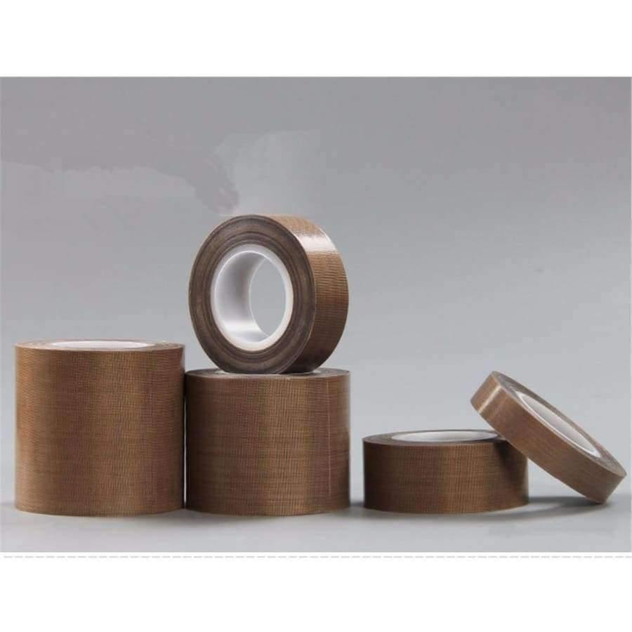 10m long 0.13mm thick PTFE Teflon high temperature resistant heat resistant adhesive tape available in widths from 10mm to 200mm