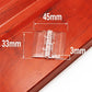 10 Stück 25X33mm 30X33mm 45x33mm 65x42mm Plastik Klapp-Scharniere Transparent Plexiglas Scharnier Haltbar Klar Acryl