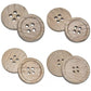 10 pieces 30 pieces natural color chestnut wood textured wooden buttons 15-30mm sewing scrapbooking for clothing handmade 4 holes button