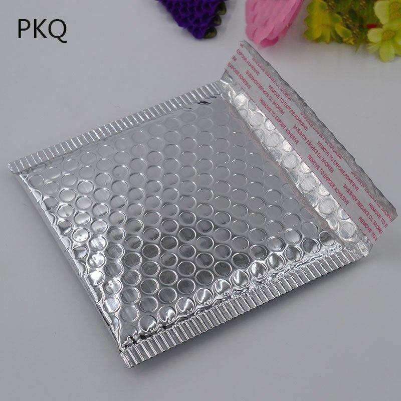 10PCS/Los 15*13cm goldene Blasenumschläge, silberne Versandtaschen gepolsterte Versandumschläge mit Blasen, Versandtasche Geschäftsausstattung