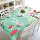 Weihnachtstischdecke Polyester Staubdichte Tischdecke X-mas Dankeschön Abendessen 3D Tischdecke Heim Party Dekor OEM Stoff