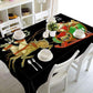 Weihnachtstischdecke Polyester Staubdichte Tischdecke X-mas Dankeschön Abendessen 3D Tischdecke Heim Party Dekor OEM Stoff