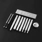 11-piece/set metal leather tools for leather punching snap fastener kit rivet set basic leather tool kit