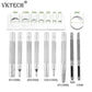 11-piece/set metal leather tools for leather punching snap fastener kit rivet set basic leather tool kit