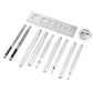 11-piece/set metal leather tools for leather punching snap fastener kit rivet set basic leather tool kit