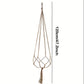 3 Stück/Set, Garten Woven Hängender Rahmen Blumentopf Netz Tasche Hanfseil Einfache Innen- und Außenhängende Korbdekoration