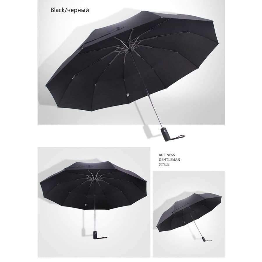 125cm Automatic Umbrella Men's Rain Women's 3-Fold Windproof Large Paraguas Men Women Large Umbrella Outdoor Parapluie