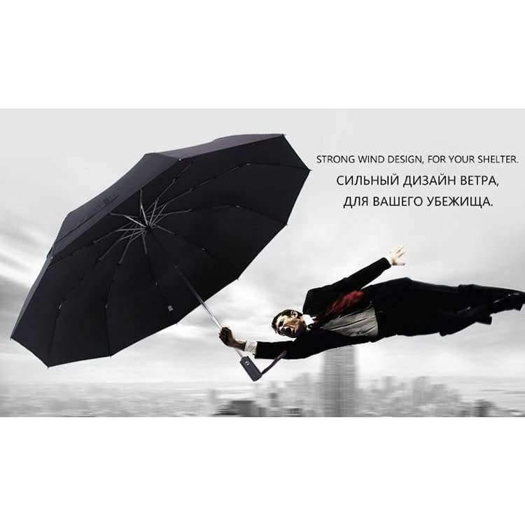 125cm Automatic Umbrella Men's Rain Women's 3-Fold Windproof Large Paraguas Men Women Large Umbrella Outdoor Parapluie