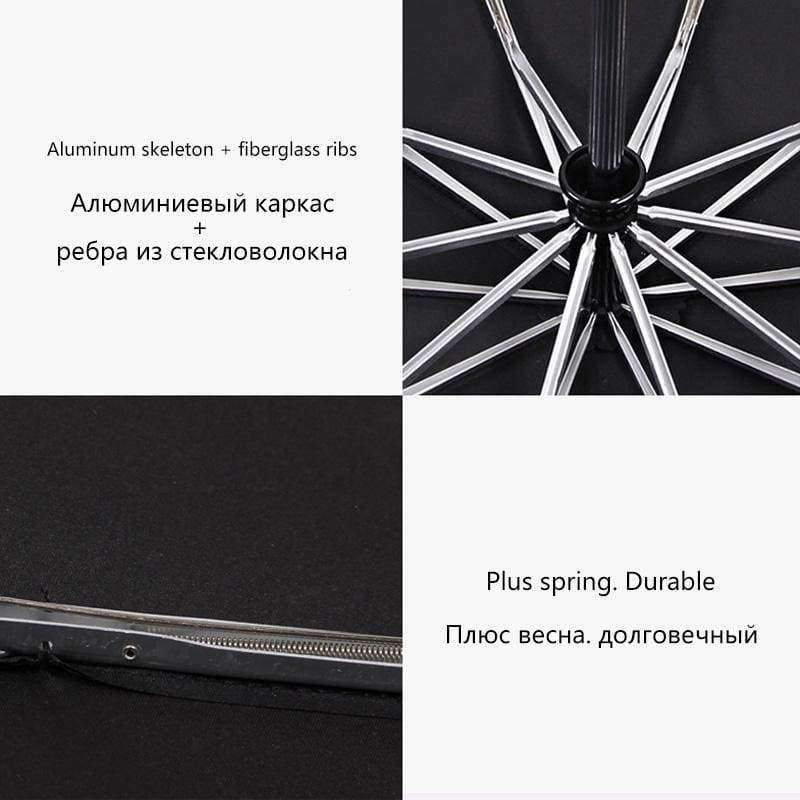 125CM Windproof Automatic Umbrella For Men Brand Large Folding Umbrella Rain Woman Double Golf Business Automatic Car Umbrellas