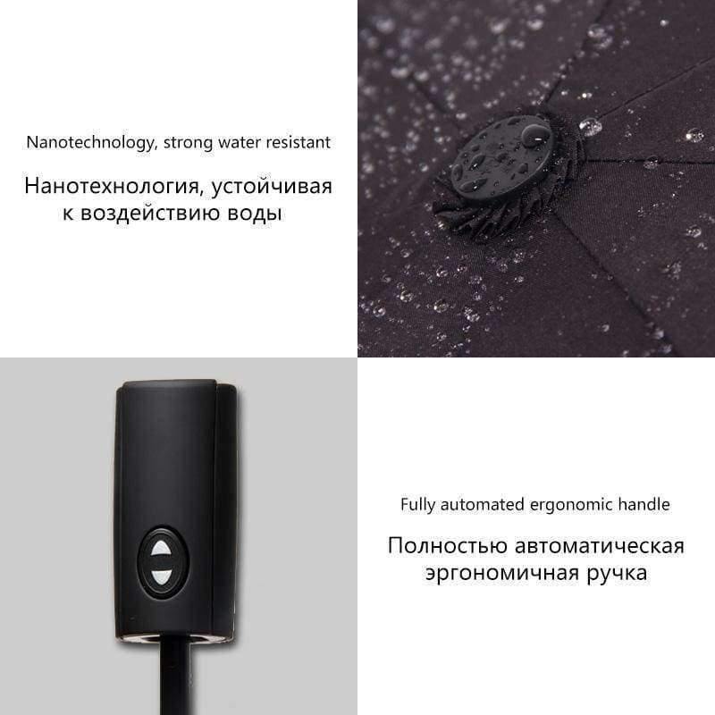 125CM Windproof Automatic Umbrella For Men Brand Large Folding Umbrella Rain Woman Double Golf Business Automatic Car Umbrellas