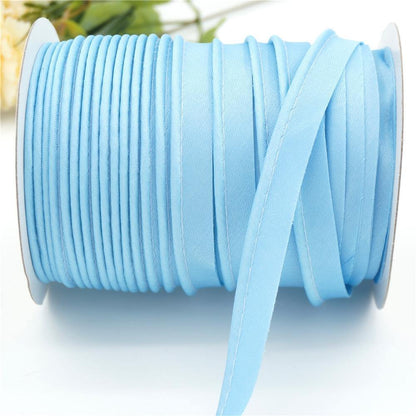 12mmX20Yards/Roll Satin Bias Tape Binding Ribbon, AW Brand Handmade For DIY Clothing Sewing And Hemming