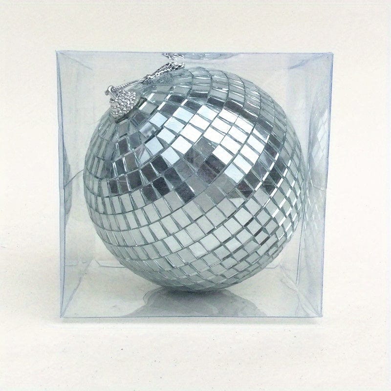 1 Stück, Glas Spiegelreflektierende Disco Ball Weihnachtsball Bar Fotografie Requisiten Hochzeit Backen Kuchen Dekoration Dekoration