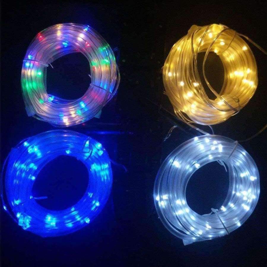 12M 100LEDs 7M 50 LED Solar Rope Tube Lichter Außen Garten Weihnachten Girlande Led Globe Led Streifen Lichterkette Witterungsbeständig