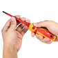 13pcs 1000V Hand tools interchangeable insulated screwdriver set + magnetic slotted, Philips, Pozidriv, and Torx bits electrician tools