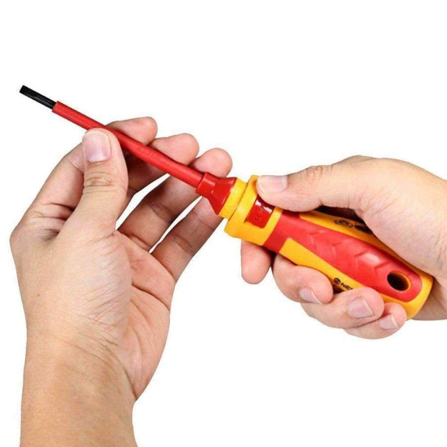 13pcs 1000V Hand tools interchangeable insulated screwdriver set + magnetic slotted, Philips, Pozidriv, and Torx bits electrician tools