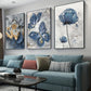 3 Stück, Luxus Blumen Schmetterling Öl Gemälde Wand Kunst Leinwand Gemälde für Wohnzimmer Dekor - 15,7x23,6 Zoll/40cmx60cm - Kein Rahmen erforderlich