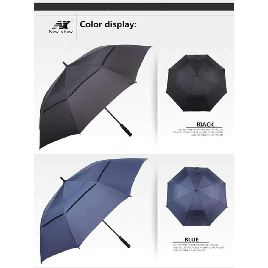 Golfschirm Herren stark winddicht halbautomatischer langer Schirm großer Herren und Damen Business Schirme Herren individuelles Logo
