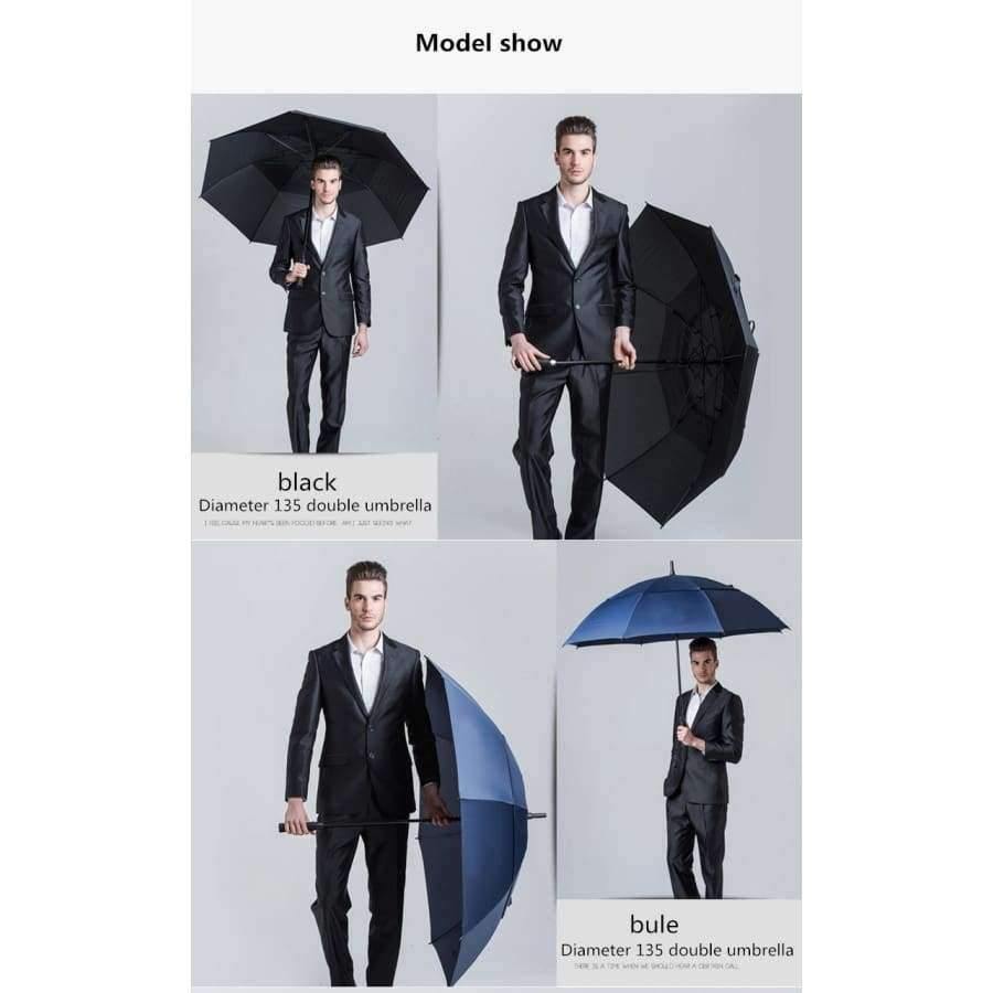 Golfschirm Herren stark winddicht halbautomatischer langer Schirm großer Herren und Damen Business Schirme Herren individuelles Logo