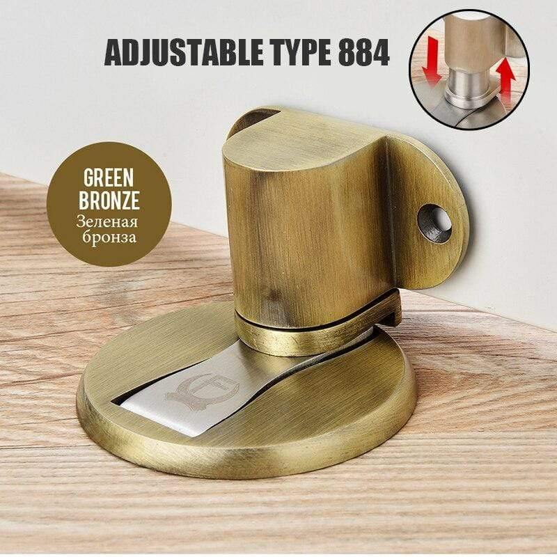 Verstellbarer Türhalter Edelstahl Magnetischer Türstopper Ohne Bohren Sticker Wasserfester Türstop Möbel Türbeschläge