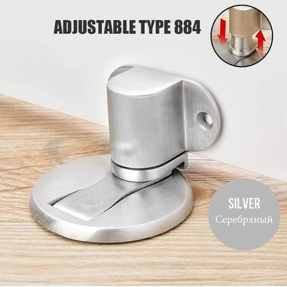Verstellbarer Türhalter Edelstahl Magnetischer Türstopper Ohne Schlag Aufkleber Wasserdichter Türstop Möbel Türbeschläge