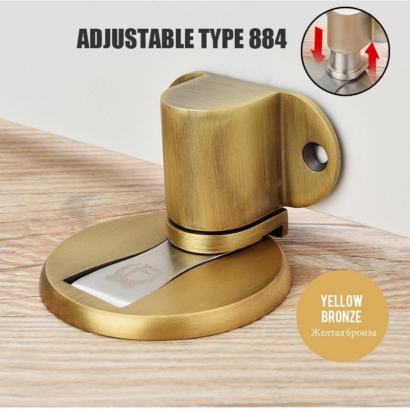Verstellbarer Türhalter Edelstahl Magnetischer Türstopper Ohne Bohren Sticker Wasserfester Türstop Möbel Türbeschläge