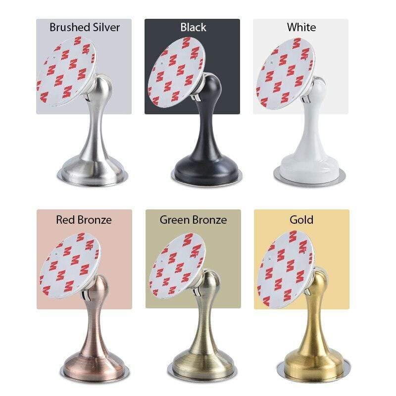 Edelstahl Magnet Türstopper Aufkleber Versteckte Türhalter Boden Wandmontierte nagelfreie Türstopper Türbeschläge