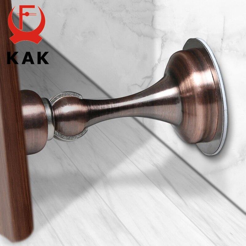 Edelstahl Magnet Türstopper Aufkleber Versteckte Türhalter Boden Wandmontierte nagelfreie Türstopper Türbeschläge