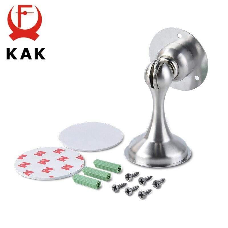 Edelstahl Magnet Türstopper Aufkleber Versteckte Türhalter Boden Wandmontierte nagelfreie Türstopper Türbeschläge