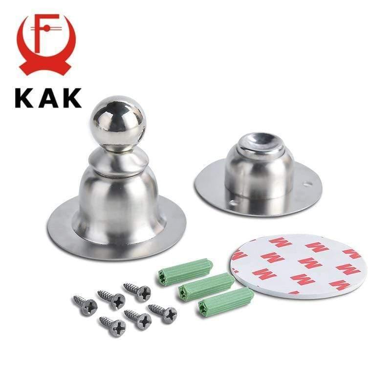 Edelstahl Magnet Türstopper Aufkleber WC Glas Verborgene Türhalter Boden Fang Nagelfreier Türstopper Tür Hardware