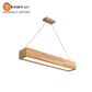 15W/25W/30W LED Holz Pendelleuchte mit Acrylschirm, Einfache Moderne Stil Pendellampe für Wohnzimmer/Sitzzimmer/Schlafzimmer