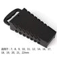 16 Slot Standard Key Clip Holder Plastic Rail Tray Wrench Rack Storage Tool Organizer Bag Garage Wrench Holder 7-22mm