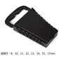 16 Slot Standard Key Clip Holder Plastic Rail Tray Wrench Rack Storage Tool Organizer Bag Garage Wrench Holder 7-22mm