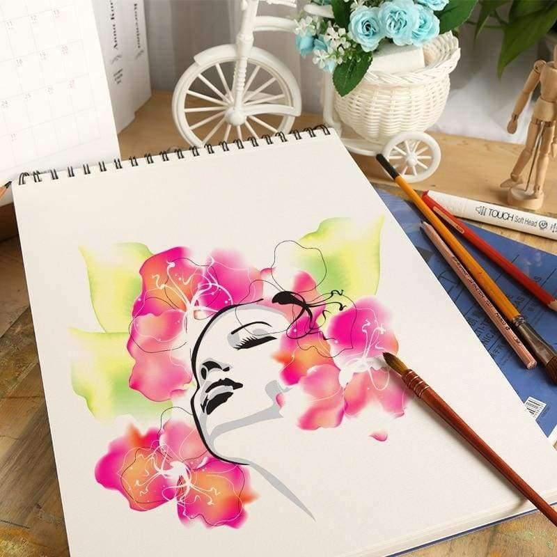 Professionelles Aquarell-/Skizzenpapier 25/40/60Blätter Handgemaltes wasserlösliches Buch Kreative Büro-Schulbedarf