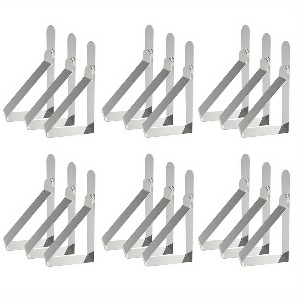 6/12/18/24/30pcs Tischdeckenclips, Heavy Duty Picknicktischclips, Edelstahl Tischdeckenhalterungsclips, Tischdeckenhalter Ideal für Restaurant-Picknicks, Festzelte, Hochzeiten, Abschlussfeiern