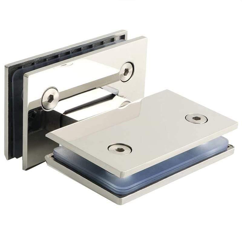 180-Grad-Glas-Tür-Schrank Vitrine Schrank Clip Glas-Dusch-Tür-Scharnier Ersatzteile Edelstahl Polis