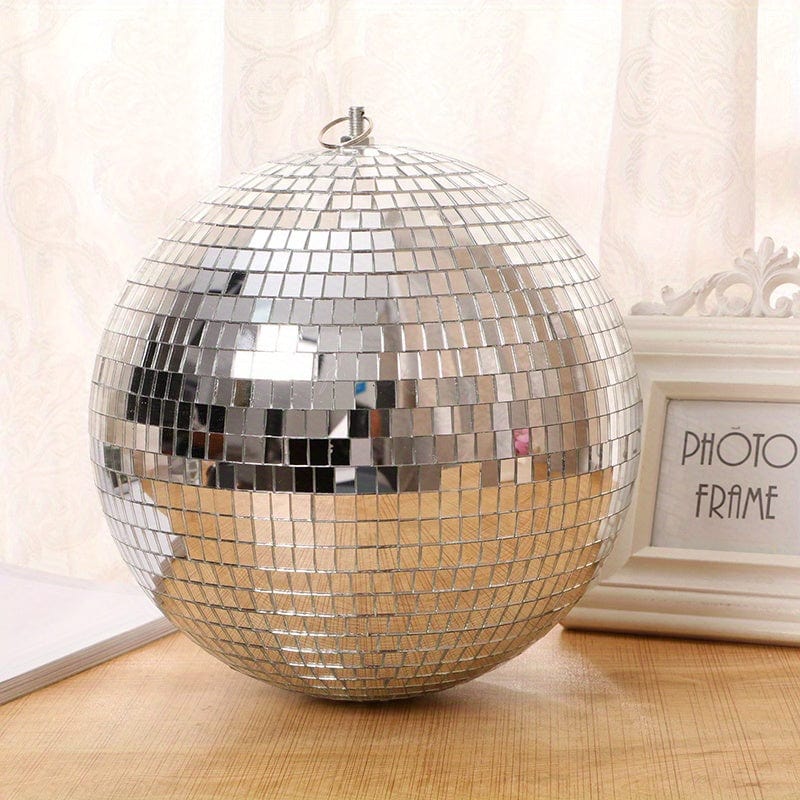 1 Stück, Glas Spiegelreflektierende Disco Ball Weihnachtsball Bar Fotografie Requisiten Hochzeit Backen Kuchen Dekoration Dekoration