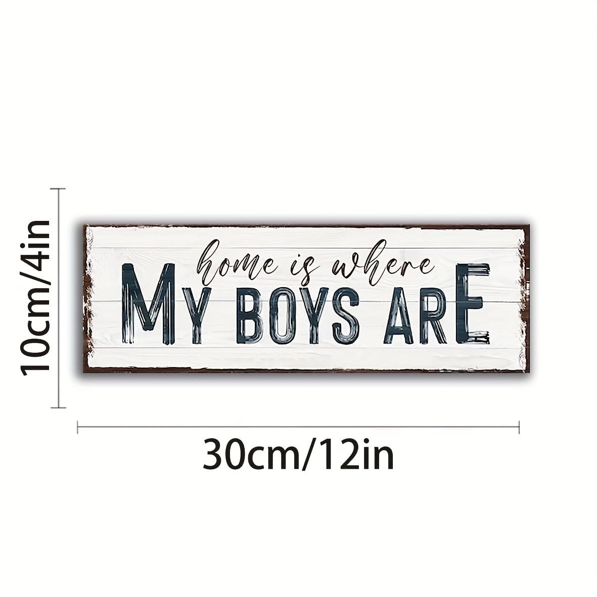 1 Stück, Familienschild, Zuhause ist wo meine Jungs sind, Wandkunstschild für Zuhause, Holzschild, Türdekoration, Wanddekoration, Wohnkultur, Raumdekoration, Bauernhausdekoration, Einweihungsgeschenke neues Zuhause