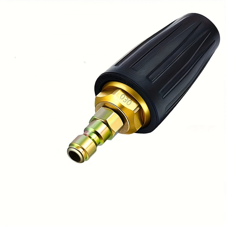 1pc/7/8/9pcs, Druck Rotations-Turbodüse 4,0 Gpm Schnellanschluss mit 4500 Psi schwenkbarem Anschluss und 7-teiligem Sprühdüsen-Kit in mehreren Winkeln (0, 15, 25, 40, 65 Grad, Rinse1, Soap2)
