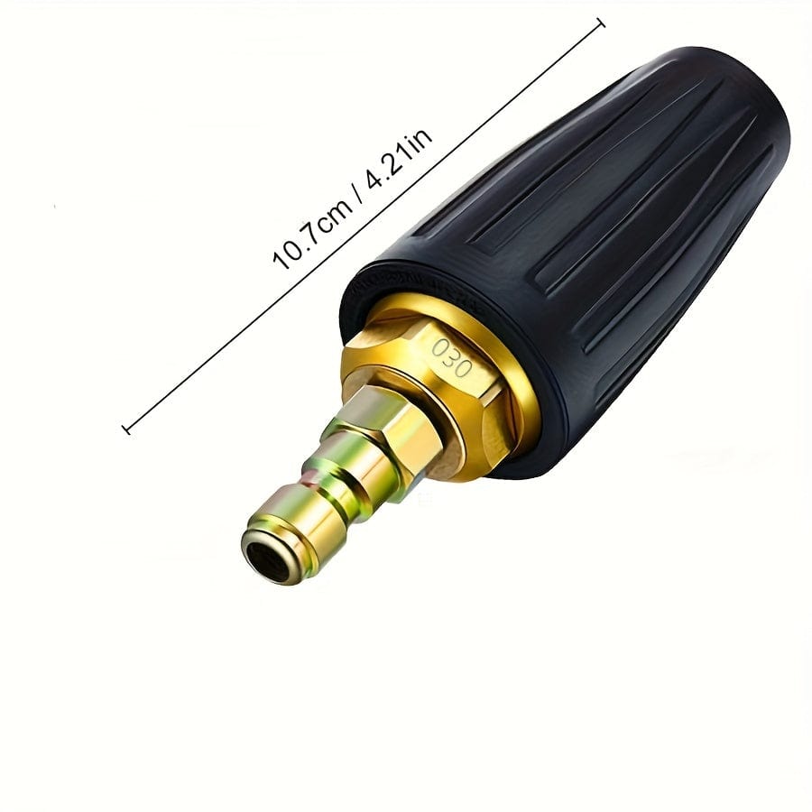 1pc/7/8/9pcs, Druck Rotations-Turbodüse 4,0 Gpm Schnellanschluss mit 4500 Psi schwenkbarem Anschluss und 7-teiligem Sprühdüsen-Kit in mehreren Winkeln (0, 15, 25, 40, 65 Grad, Rinse1, Soap2)