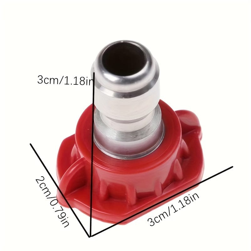 1pc/7/8/9pcs, Druck Rotations-Turbodüse 4,0 Gpm Schnellanschluss mit 4500 Psi schwenkbarem Anschluss und 7-teiligem Sprühdüsen-Kit in mehreren Winkeln (0, 15, 25, 40, 65 Grad, Rinse1, Soap2)