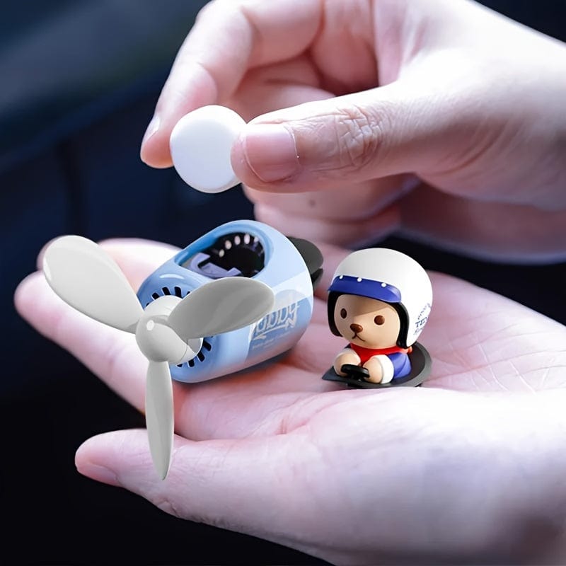 1 Stück Bär Pilot Design Auto Lufterfrischer, Auto Innenraum Zubehör, Auto Lüftungs Aroma Diffuser Clip, Auto Lüftungs Dekorationsclip