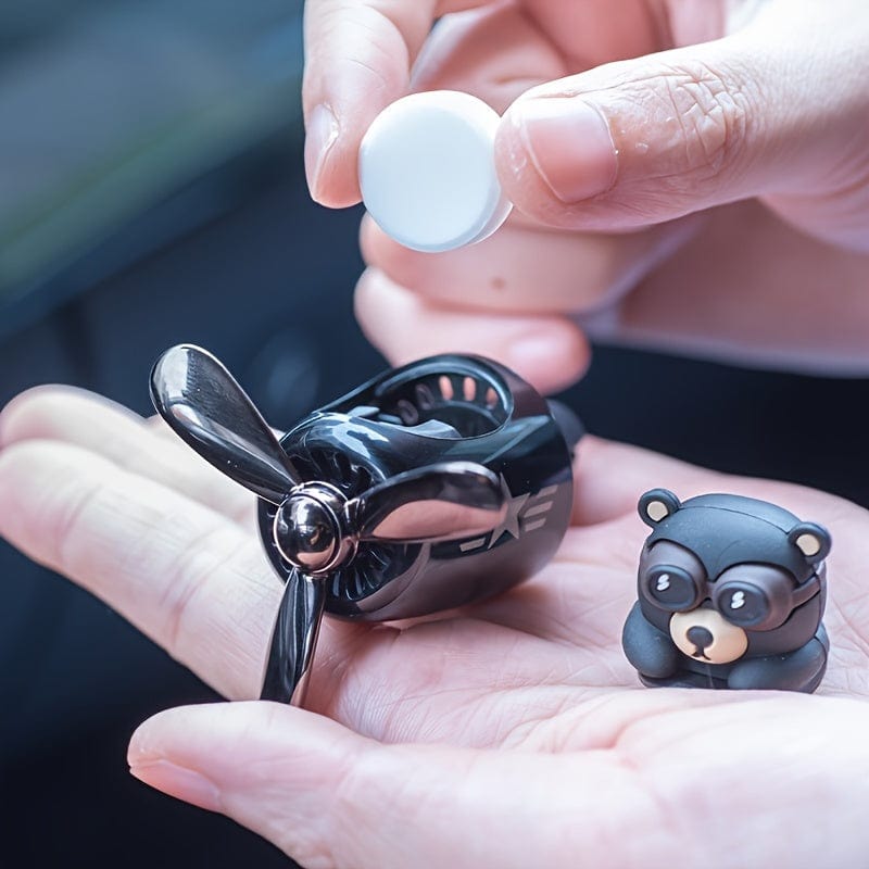 1 Stück Bär Pilot Design Auto Lufterfrischer, Auto Innenraum Zubehör, Auto Lüftungs Aroma Diffuser Clip, Auto Lüftungs Dekorationsclip