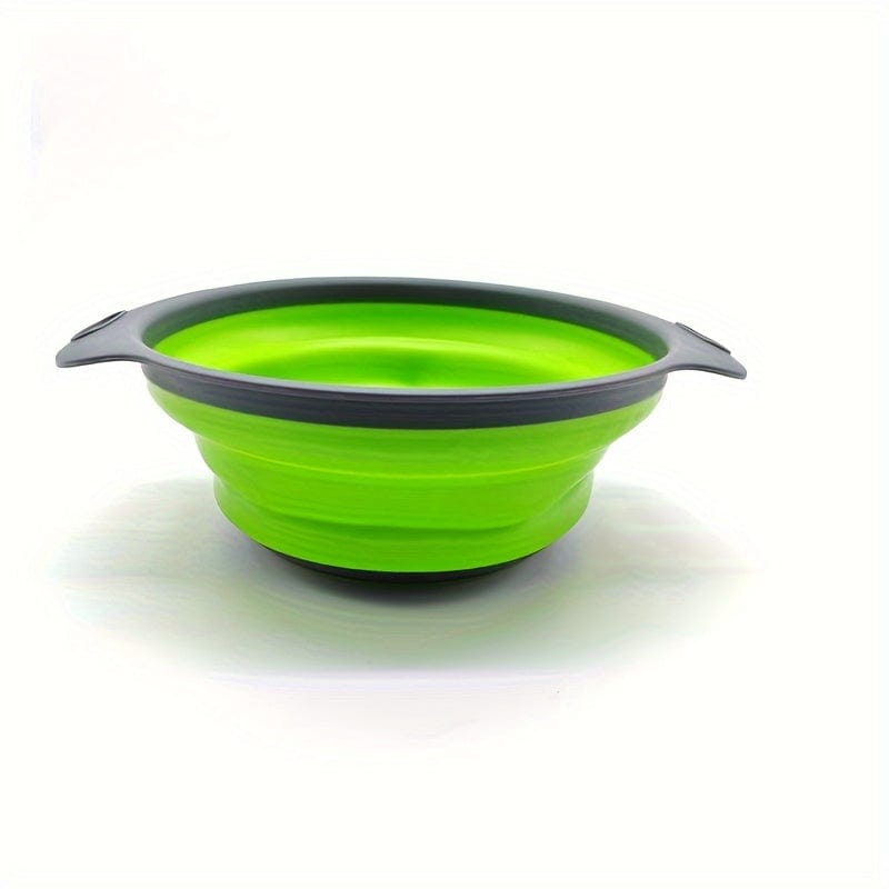 1 Stück, Zusammenklappbarer Durchschlag, Runder Plastik-Küchensieb, Perfekt zum Abtropfen von Pasta, Gemüse und Obst, Küchenutensilien, Küchenzubehör