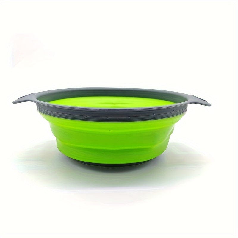 1 Stück, Zusammenklappbarer Durchschlag, Runder Plastik-Küchensieb, Perfekt zum Abtropfen von Pasta, Gemüse und Obst, Küchenutensilien, Küchenzubehör