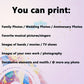 1 Stück maßgeschneiderter ungerahmter Poster, personalisierte Leinwanddrucke für Familienfotos, Hochzeiten, Jubiläen, ideales Geschenk für Schlafzimmer, Wohnzimmer, Flur, Wandkunst, Wanddekoration, Winterdekoration, Wanddekoration, Raumdekoration