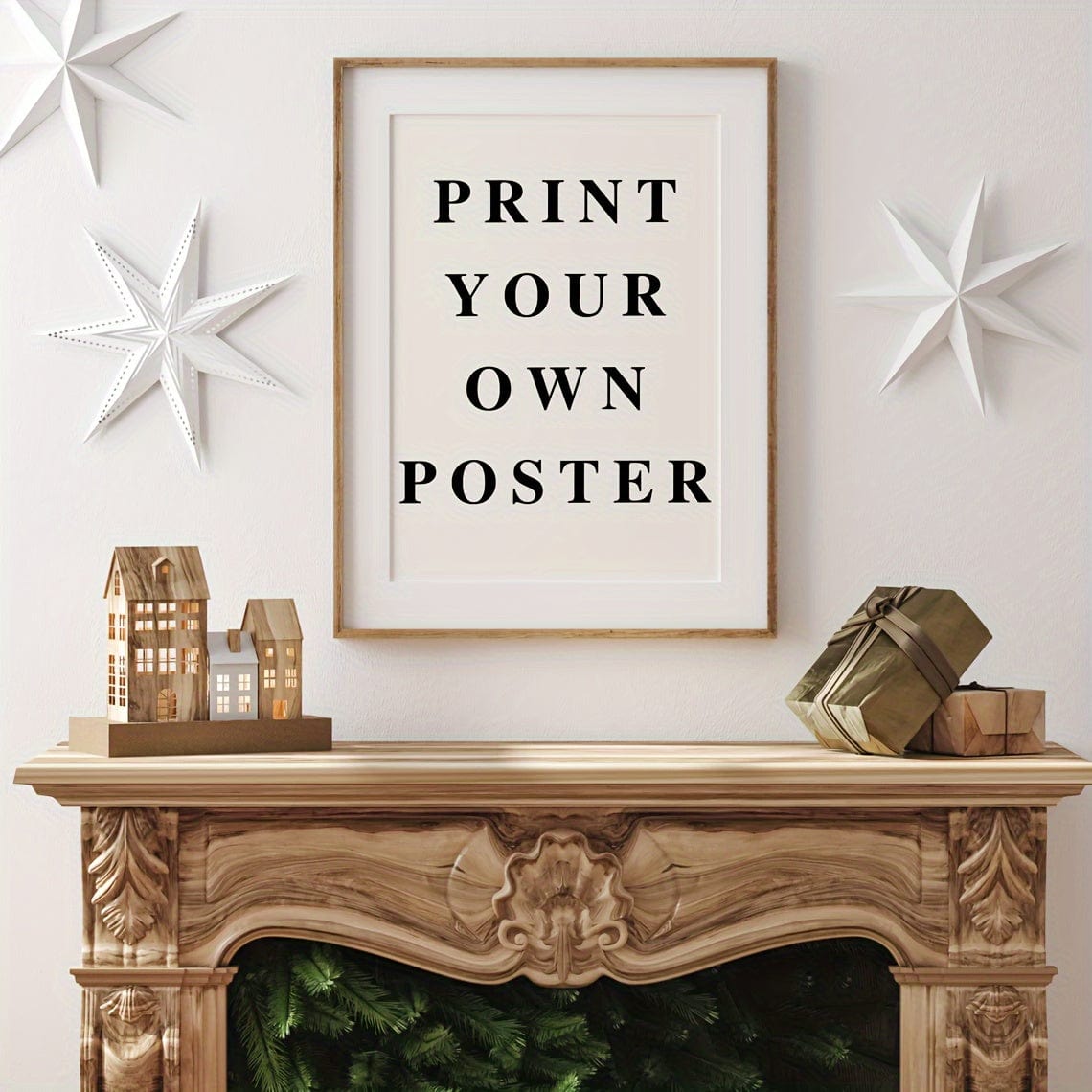 1 Stück maßgeschneiderter ungerahmter Poster, personalisierte Leinwanddrucke für Familienfotos, Hochzeiten, Jubiläen, ideales Geschenk für Schlafzimmer, Wohnzimmer, Flur, Wandkunst, Wanddekoration, Winterdekoration, Wanddekoration, Raumdekoration