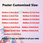 1 Stück maßgeschneiderter ungerahmter Poster, personalisierte Leinwanddrucke für Familienfotos, Hochzeiten, Jubiläen, ideales Geschenk für Schlafzimmer, Wohnzimmer, Flur, Wandkunst, Wanddekoration, Winterdekoration, Wanddekoration, Raumdekoration