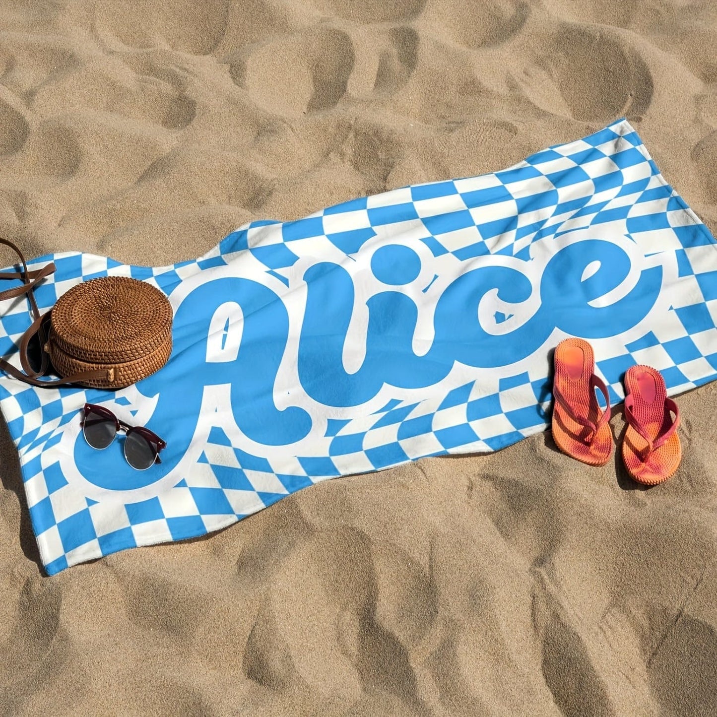1 Stück individuell gestaltetes Strandtuch, saugfähiges Strandtuch, großes Sommer-Strandtuch, Geschenk für Strand-Pool-Party, Strand-Essentials