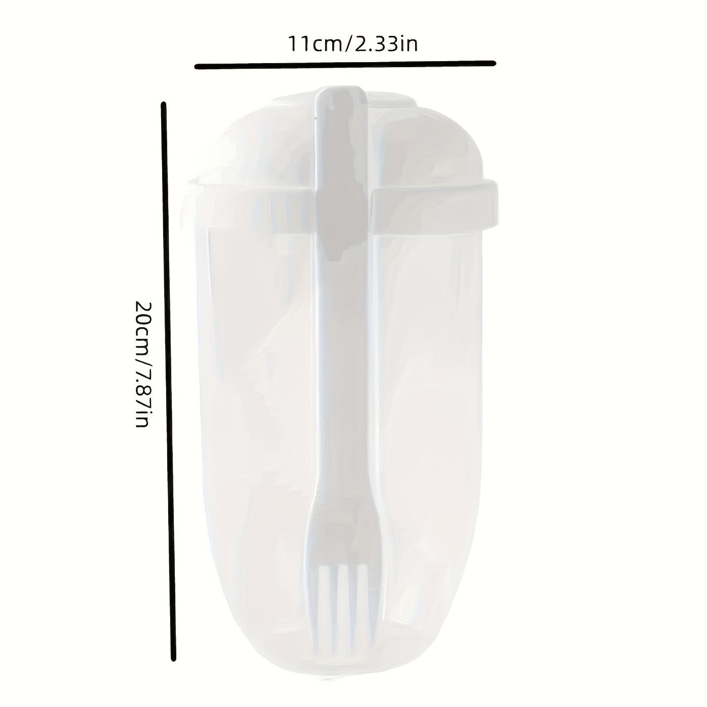 1 Stück, Frischer Salatbecher, Fit halten Salat Mahlzeiten Shaker Becher, 1000ml/33.81oz, Tragbarer Obst Gemüse Milchbecher, 19.99cm X 5.92cm