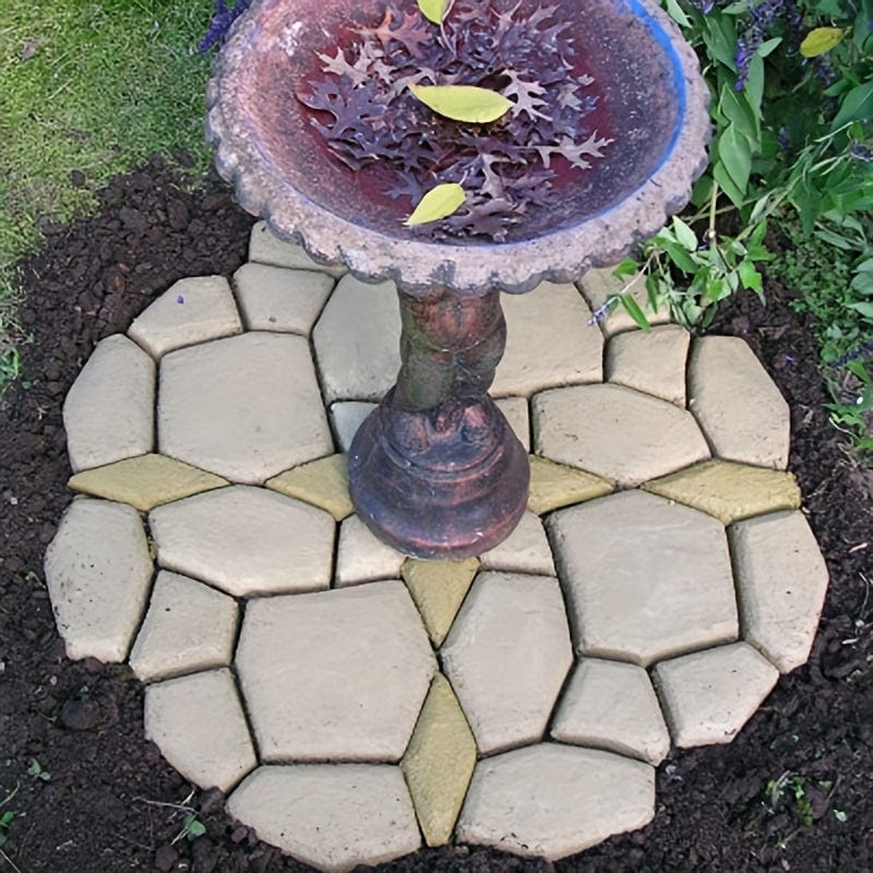 1 Stück, Gartenweg Pflasterform DIY Manuell Pflasterung Zementziegel Stein Straße Beton Formen
